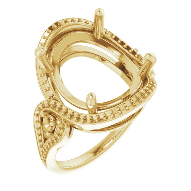 Three-Stone Halo-Style Engagement Ring