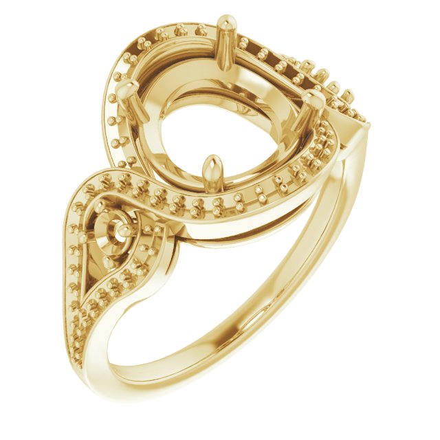 Three-Stone Halo-Style Engagement Ring