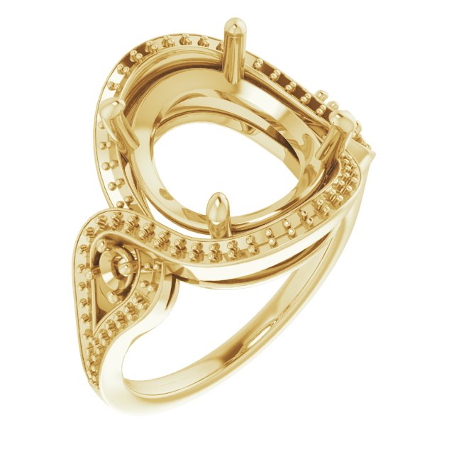 Three-Stone Halo-Style Engagement Ring