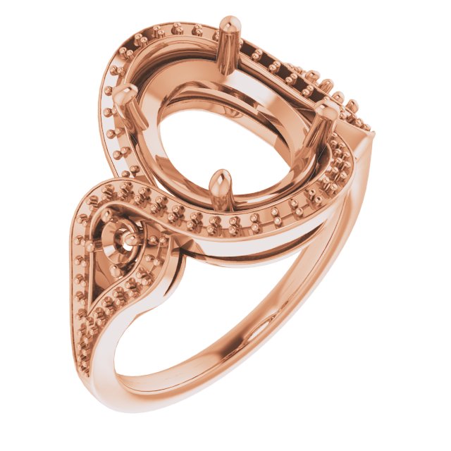 Three-Stone Halo-Style Engagement Ring