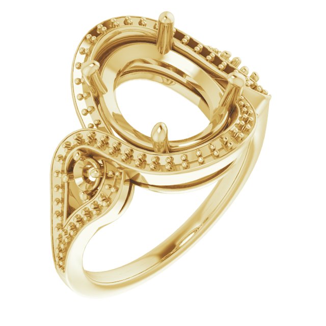 Three-Stone Halo-Style Engagement Ring