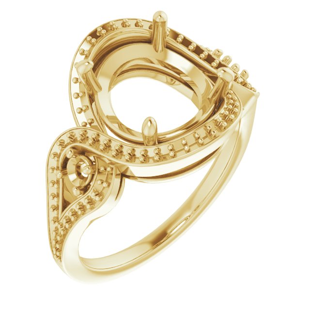 Three-Stone Halo-Style Engagement Ring