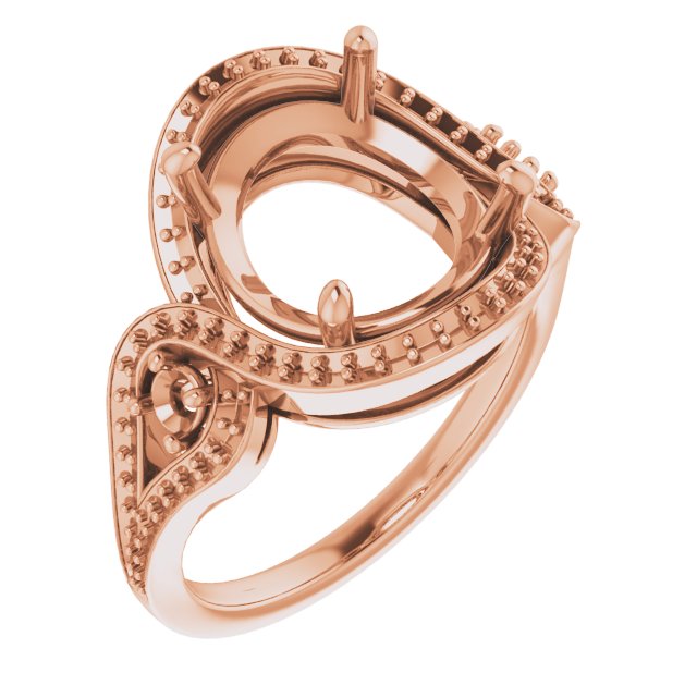 Three-Stone Halo-Style Engagement Ring