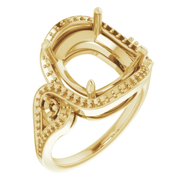 Three-Stone Halo-Style Engagement Ring