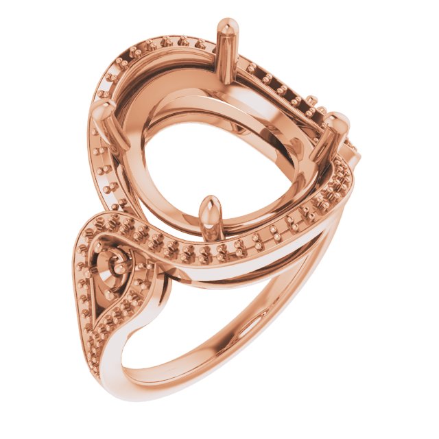 Three-Stone Halo-Style Engagement Ring