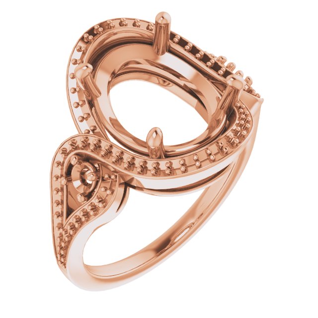 Three-Stone Halo-Style Engagement Ring