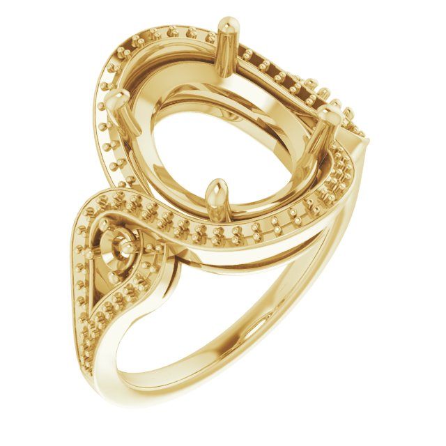 Three-Stone Halo-Style Engagement Ring
