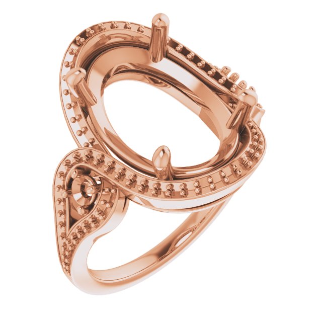 Three-Stone Halo-Style Engagement Ring
