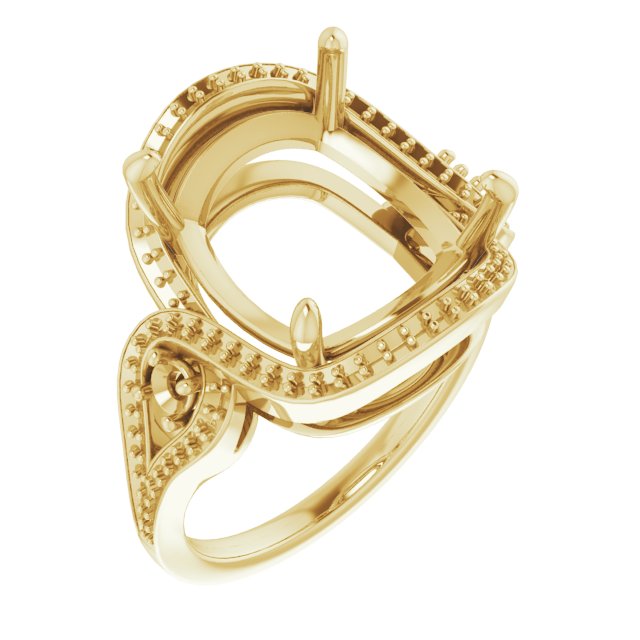 Three-Stone Halo-Style Engagement Ring