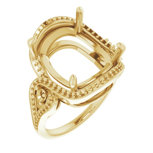 Three-Stone Halo-Style Engagement Ring