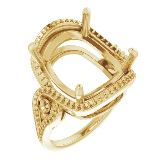 Three-Stone Halo-Style Engagement Ring