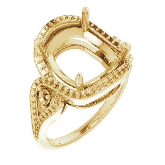 Three-Stone Halo-Style Engagement Ring