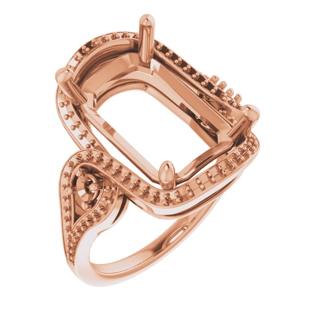 Three-Stone Halo-Style Engagement Ring