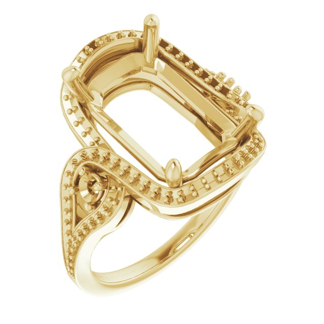 Three-Stone Halo-Style Engagement Ring