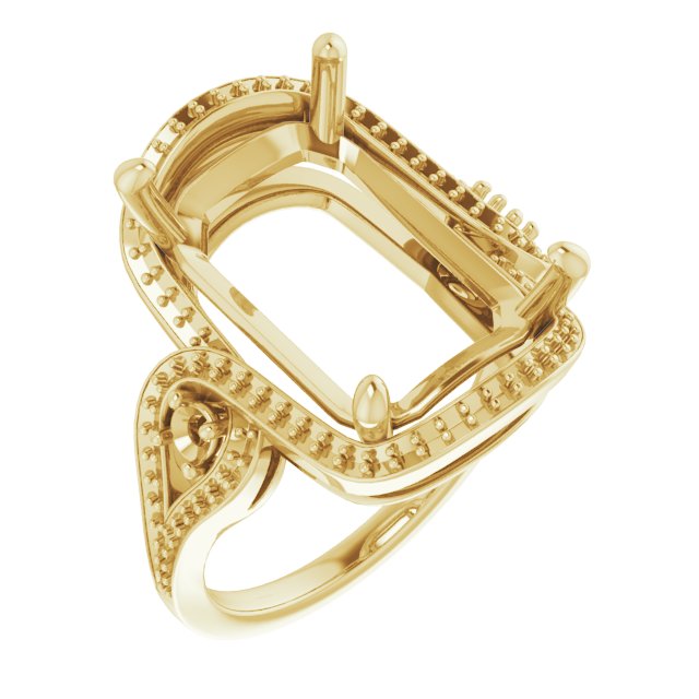 Three-Stone Halo-Style Engagement Ring