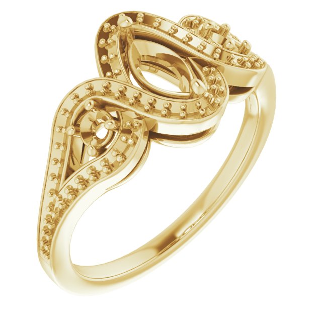 Three-Stone Halo-Style Engagement Ring