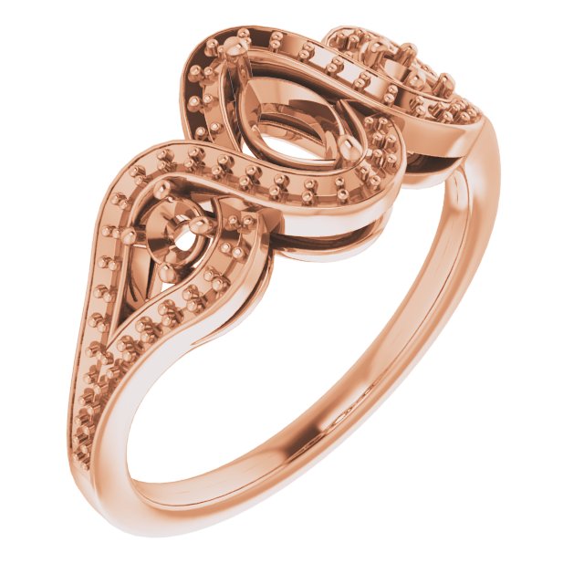 Three-Stone Halo-Style Engagement Ring