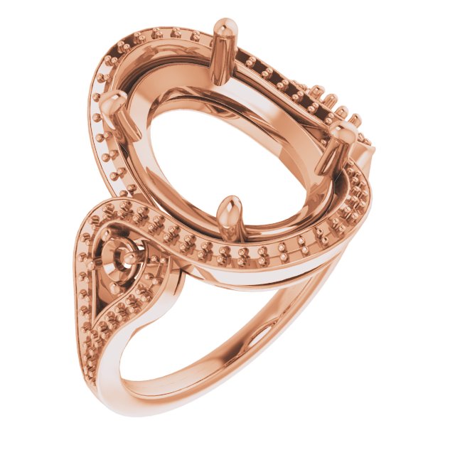 Three-Stone Halo-Style Engagement Ring