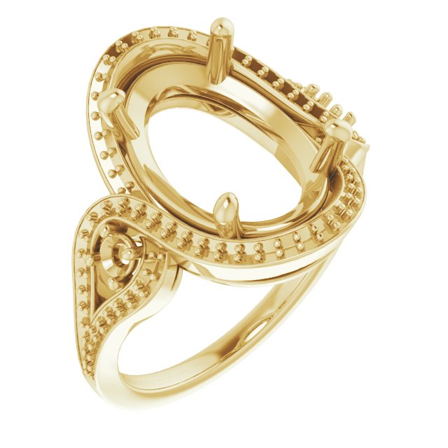 Three-Stone Halo-Style Engagement Ring