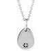 Sterling Silver Engravable .005 CT Natural Diamond 16-18