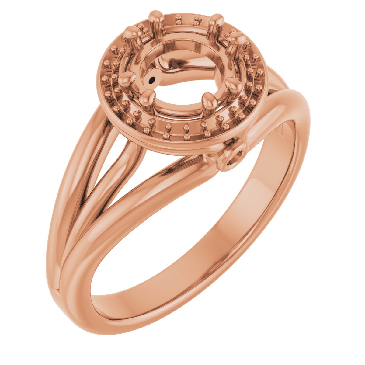 Sculptural Halo-Style Ring
