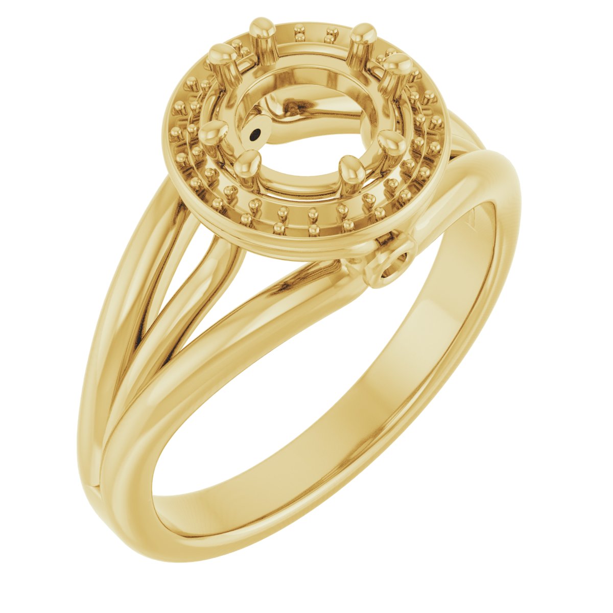 Sculptural Halo-Style Ring