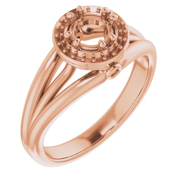 Sculptural Halo-Style Ring