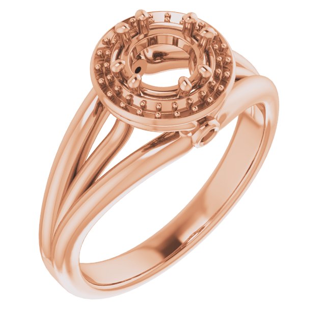 Sculptural Halo-Style Ring