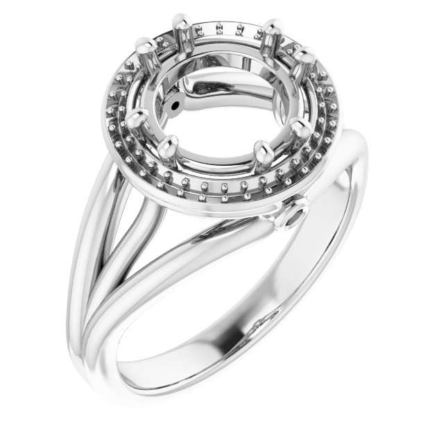 Sculptural Halo-Style Ring