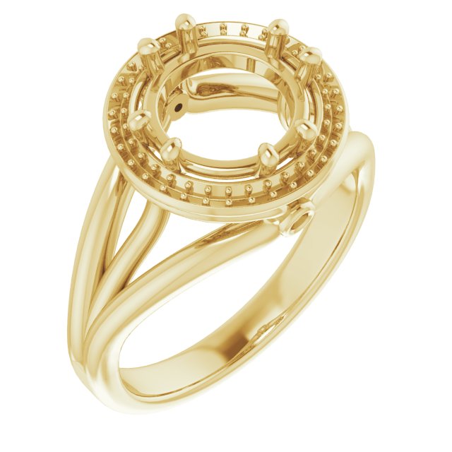 Sculptural Halo-Style Ring