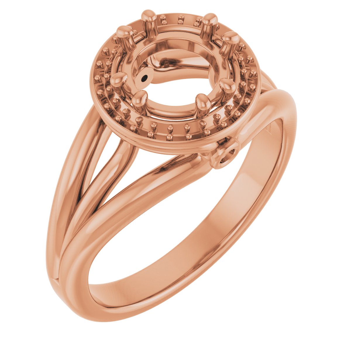 Sculptural Halo-Style Ring