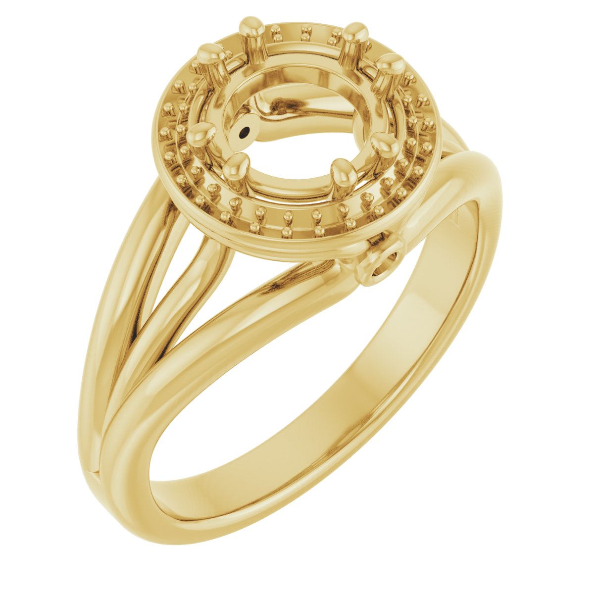 Sculptural Halo-Style Ring