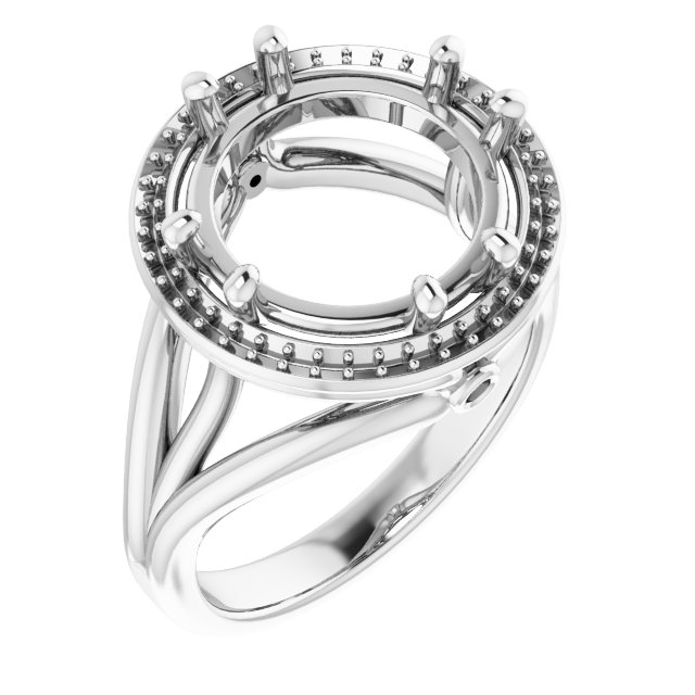 Sculptural Halo-Style Ring