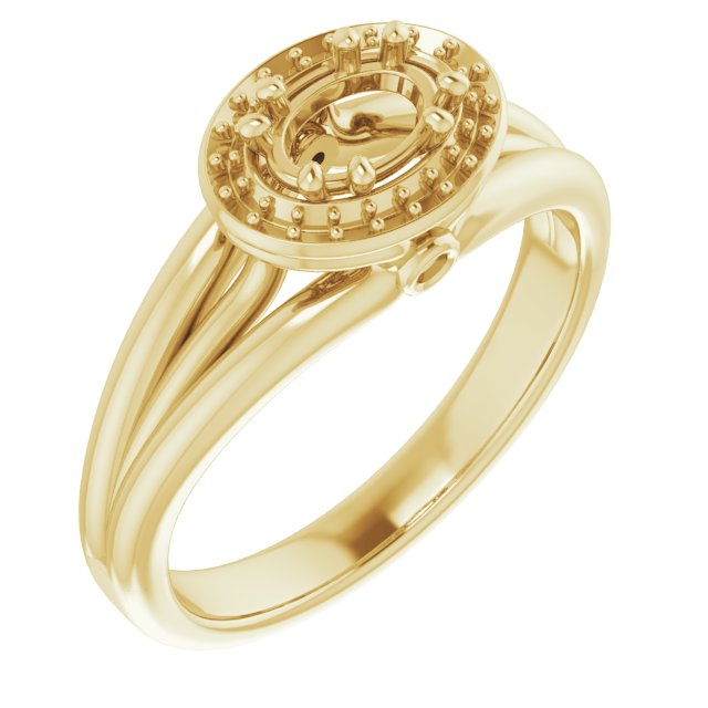 Sculptural Halo-Style Ring