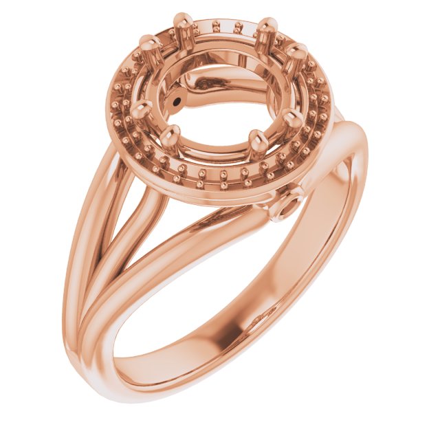 Sculptural Halo-Style Ring