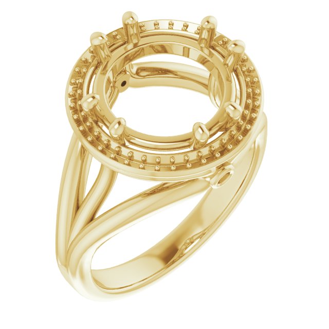 Sculptural Halo-Style Ring