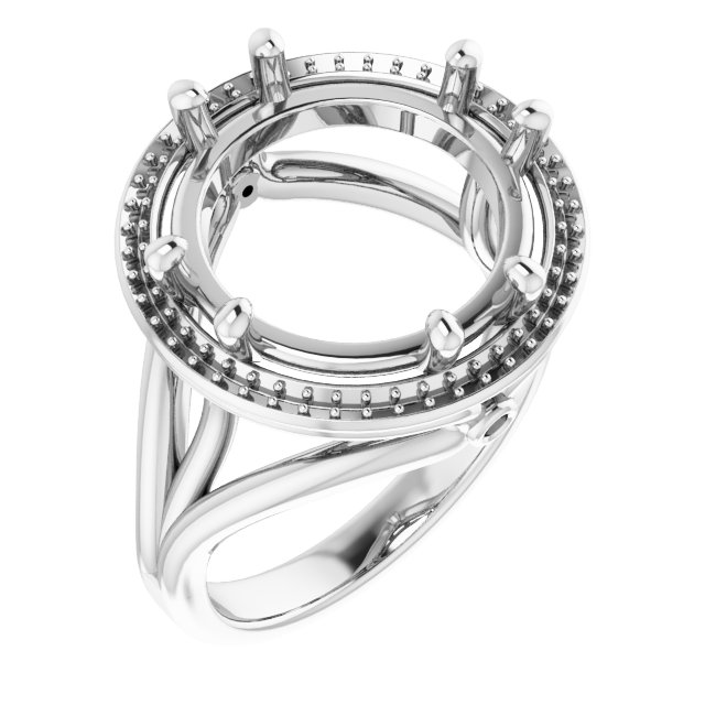 Sculptural Halo-Style Ring