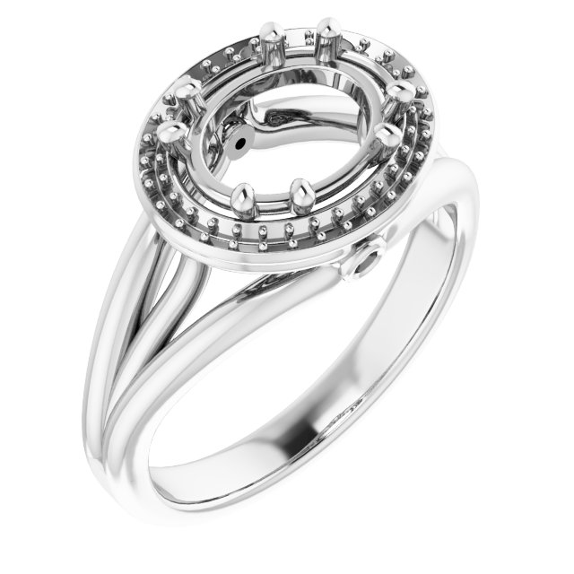 Sculptural Halo-Style Ring