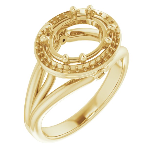 Sculptural Halo-Style Ring
