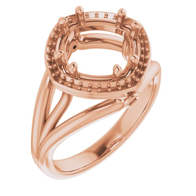 Sculptural Halo-Style Ring