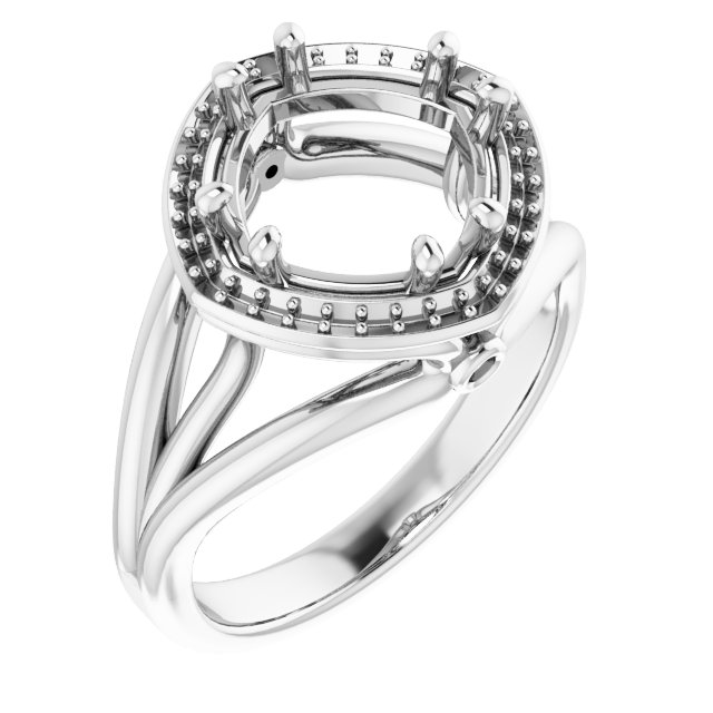 Sculptural Halo-Style Ring