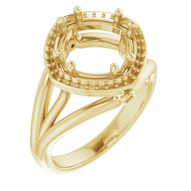 Sculptural Halo-Style Ring