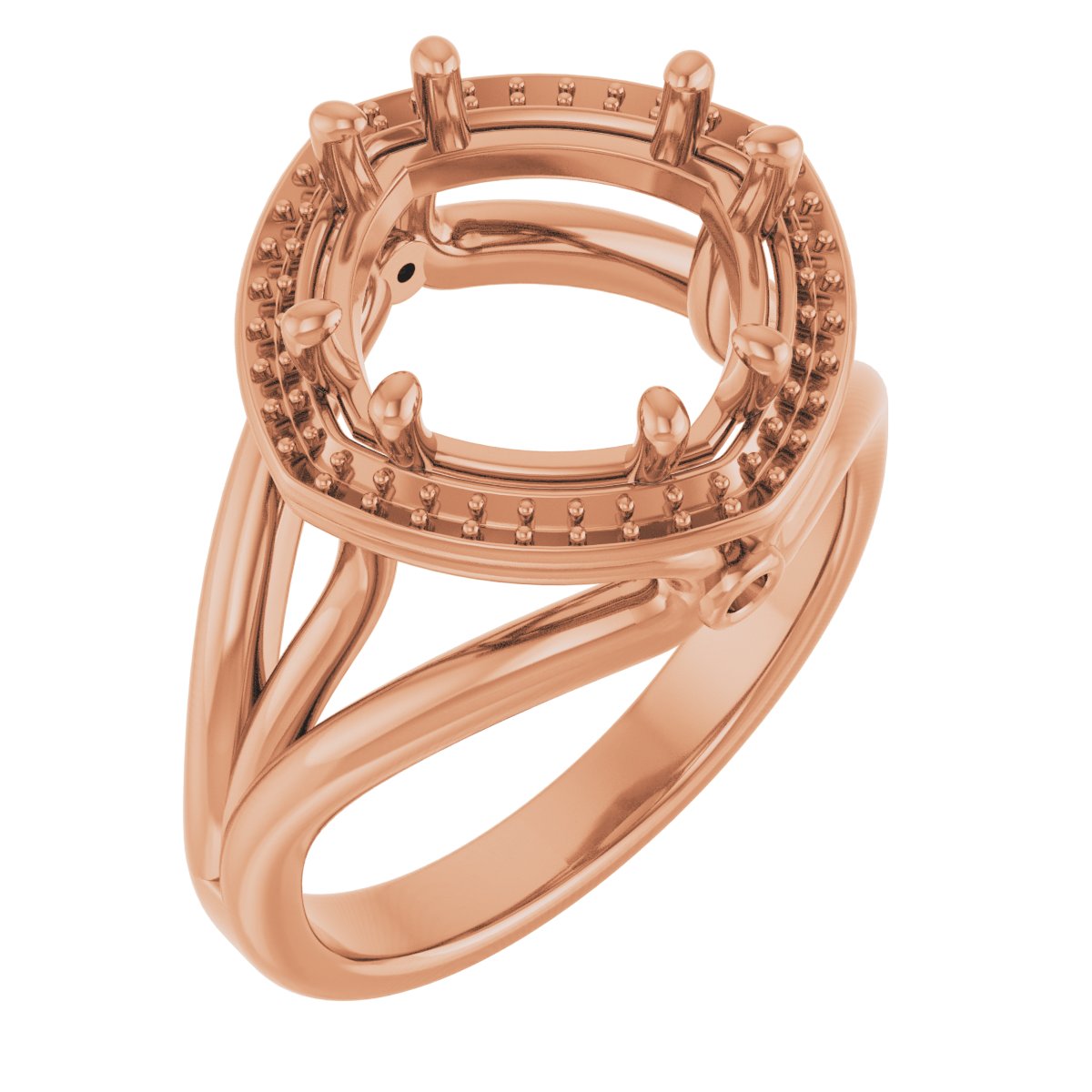 Sculptural Halo-Style Ring