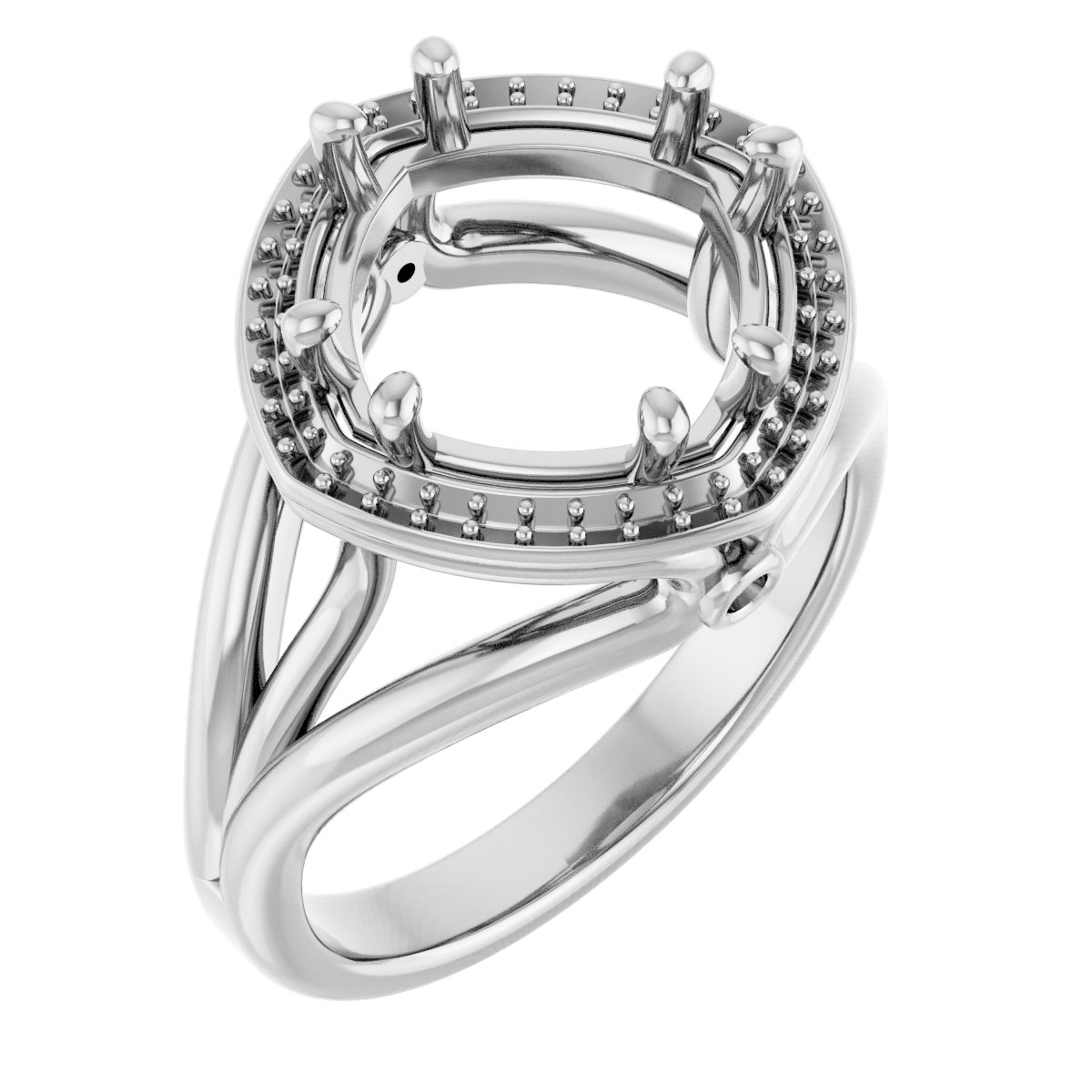 Sculptural Halo-Style Ring