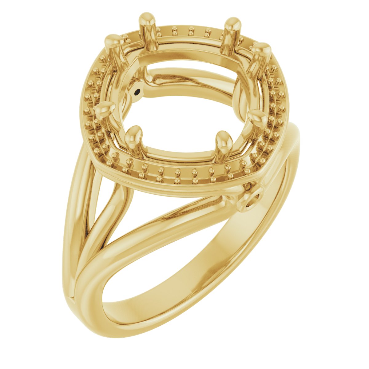 Sculptural Halo-Style Ring