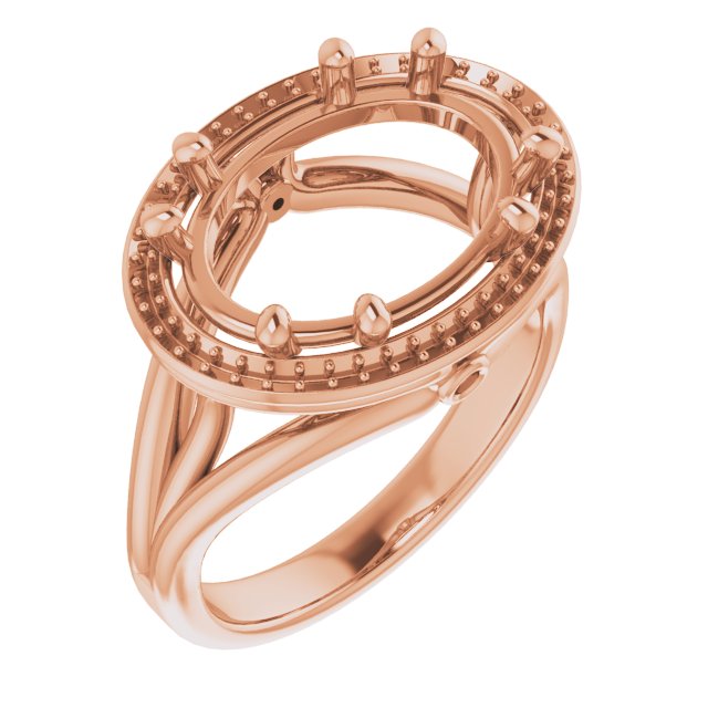 Sculptural Halo-Style Ring