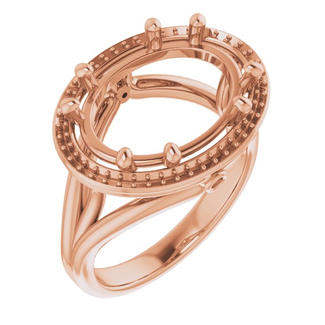 Sculptural Halo-Style Ring