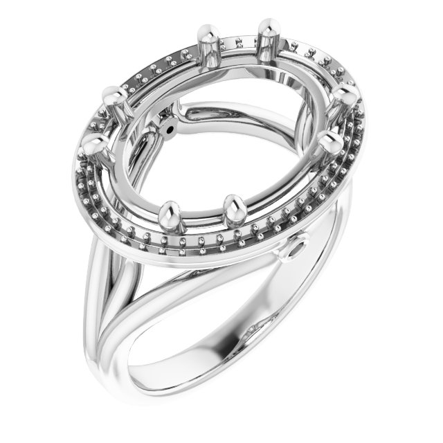 Sculptural Halo-Style Ring