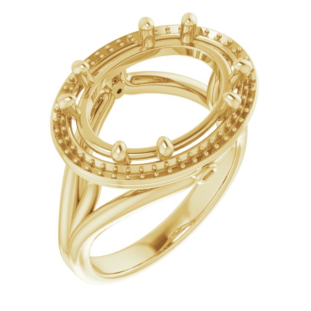 Sculptural Halo-Style Ring
