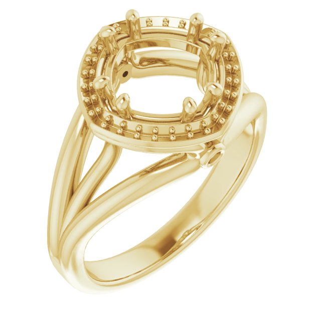 Sculptural Halo-Style Ring